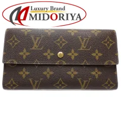 【中古】LOUIS VUITTON ルイヴィトン モノグラム 長財布 M61215 ポルトフォイユ インターナショナル ブラウン レディース /181868
