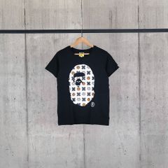 90s A BATHING APE Tシャツ ネイビー BABY MILO 古着 - メルカリ