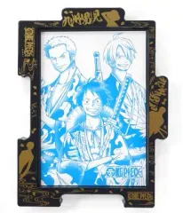 【中古】パズル TSUNAGARU+ 九州男児(ブラック) 「ワンピース」 ミニパズル用パネル 九州限定 [KSU-01F]