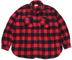 70s Woolrichウールリッチ バッファローチェック マッキーノ ウール