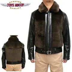 ザ　リアルマッコイズ ホースハイドレザー　グリズリージャケット　熊ジャン 在庫処分 グリズリージャケット 熊ジャン 茶芯ホースハイド レザー