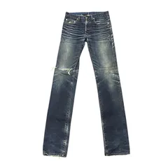☆EM1275 DIOR ディオール デニムパンツ デニム ジーンズ 28 ブルー ダメージのサムネイル