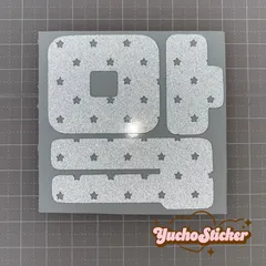 NCT DREAM ペンライトステッカー　草鈍器　マーク　星総柄シンプルver. KPOP アイドル　推し活　ペンライトデコ　推し活DIY