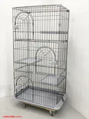 E0665◆未使用 猫ケージ キャットケージ 3段 スリム 大型猫用 ペットケージ 組み立て簡単 梯子 ワイド扉付き コンパクト おしゃれ 猫 ペット用品 JPJieAnXin・ML-Hui01