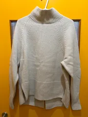 【G4-80】◇ green label relaxing サイズFREE ニット　オフホワイト　レディース