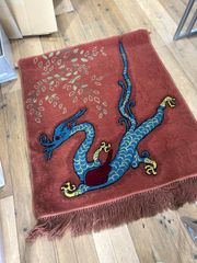 【希少】unico ドラゴン柄ラグ・カーペット　140㎝×200㎝【廃盤】 希少】unico ドラゴン柄ラグ・カーペット 140㎝×200㎝【廃盤】 - メルカリ