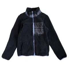 ZM1693 【タグ付き新品】adidas NEO アディダスネオ ボアフリースジャケット ブラック 総柄ポケット レディース Lサイズ