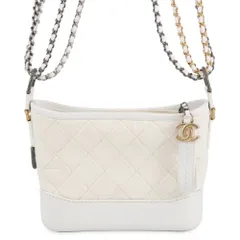 シャネル チェーンショルダーバッグ ガブリエル ドゥ シャネル スモール ホーボーバッグ A91810 CHANEL 白