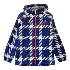 サイズ：L LE COQ GOLF ルコックゴルフ  2WAY 中綿ジップパーカー チェック柄 ネイビー系 [240101603009] ゴルフウェア レディース ストスト