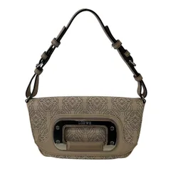 LOEWE ロエベ リピート アナグラム ショルダーバッグ レディース レザー ベージュ 中古のサムネイル