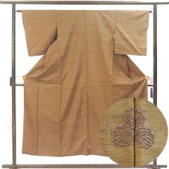 美品 夏物 駒絽の 色無地・小紋（正絹）仕立上り＜M1130＞ - メルカリ