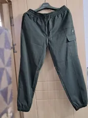 カーキ色ジョガー カーゴ ズボン