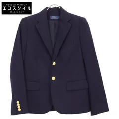 POLO RALPH LAUREN ポロ ラルフローレン 211506650002 ﾈｲﾋﾞｰ ｳｰﾙ 金ﾎﾞﾀﾝ 紺ﾌﾞﾚ ﾌﾞﾚｻﾞｰ 4