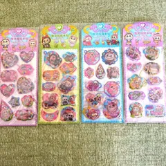 ラブブ（風）　ウォーターシール4枚セット