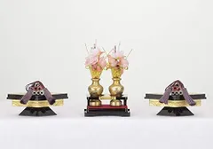 部品売り 雛人形 2点道具 木製 黒塗 金箔正倉院 ひな道具 ひな人形 (25号)