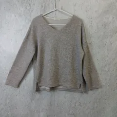 colza コルザ Vネックニット 薄手 Mサイズ レディース セーター グレー トップス ◇〇