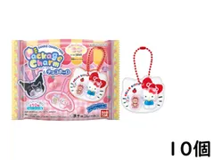 サンリオキャラクターズ パッケージチャーム&チョコボーロ 10個 BOX 食玩 賞味期限 2026/08