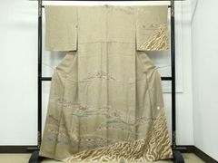 平和屋本店□極上 本場大島紬 白恵泥 恵大島織物 二代目・恵美和雄謹製