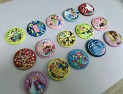 ディズニー　刺繍缶バッジビスケット2　　フルコンプ　バンダイ 食玩　Disney Characters