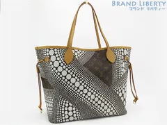 【限定美品】ルイヴィトン　LOUIS VUITTON　ヤヨイ クサマ モノグラム ウェーブ　ネヴァーフル MM トートバッグ　ショルダーバッグ　草間彌生　ブロン ホワイト　M40684