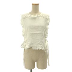 madder madder / マダマダ | 2021AW | フリル ノースリーブ ブラウス | F | ホワイト | レディース