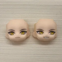 現状品　ねんどろいど 鶴丸国永 顔パーツ　フェイスパーツ　「通常顔」「戦闘顔」　舞台『刀剣乱舞』義伝 暁の独眼竜　男の子　金目　写真にあるもののみバラ売り不可