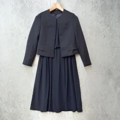 White Joola ホワイトジョーラ セットアップ フォーマル ノーカラージャケット ワンピース セレモニー 入学 卒業 ネイビー Mサイズ 〇◇☆
