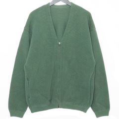 saby サバイ ミラノリブ ジップアップ ドライバーズニット Lサイズ 緑 