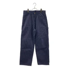 Lee / リー | DUNGAREES ヒッコリー ストライプ ワイド ペインターパンツ | L | インディゴ | メンズ