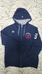 パーリーゲイツ ネイビージップアップフーディーニット