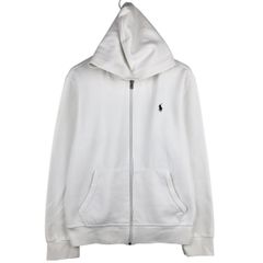 Polo Ralph Lauren ジップアップパーカー ホワイト XL - メルカリ
