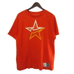 ナイキ NIKE Ｔシャツ カットソー ドライフィット プリント オレンジ L