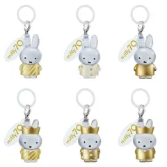 【中古】ストラップ 全6種セット 「めじるしアクセサリー miffy 70th anniversary Ver」