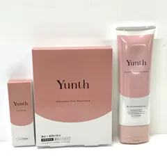 G1360 K Yunth ユンス 薬用ホワイトニングシートマスク【22ml×6枚】・生VCクレンジングクリーム 120g・リップセラムVCP〈唇用美容液〉 8g 計3点セット