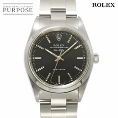 ロレックス ROLEX エアキング 14000 A番 メンズ 腕時計 ブラック オートマ 自動巻き ウォッチ Air King 90302577
