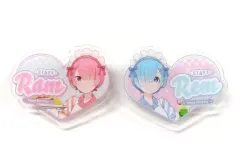 【中古】バッジ・ピンズ ラム＆レム アクリル名札風バッジセット(2個セット) ラムとレムの誕生日生活2023ver. 「Re：ゼロから始める異世界生活 Re：ゼロから始めるラムとレムの誕生日生活2023 in マルイ」