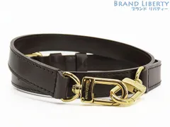 【超美品】ルイヴィトン　LOUIS VUITTON　ダミエ　調整可能　ショルダーストラップ　ダークブラウン　レザー