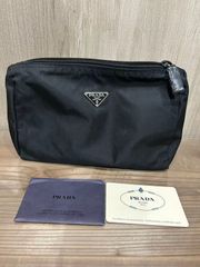 PRADA プラダ ナイロン ポーチ NERO 1N0350 - メルカリ