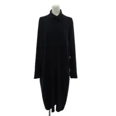 ワイズ Y's ヨウジヤマモト ロング シャツワンピース 長袖 とろみ ネイビー 紺 2