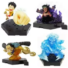 【中古】トレーディングフィギュア 全4種セット 「一番くじ ワンピース ヒストリーオブルフィ」 H賞 コレクションフィギュアVSロギア 