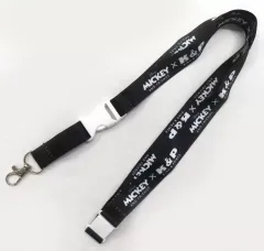 【中古】ストラップ King ＆ Prince ネックストラップ＜ロゴ＞ ブラック 「Mickey ＆ Friends × King ＆ Princeスペシャルグッズ」