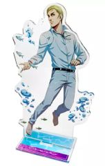 [Used] Acrylic Stand・Acrylic panel Erwin Smith Newly drawn illustration: Underwater floating ver. BIG acrylic Stand"Attack Titan×Kawasaki Aquarium ~Investigate the waterside where giants lurk~