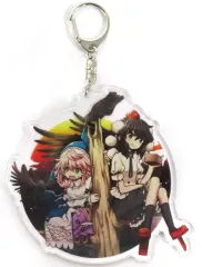 【中古】キーホルダー [単品] 射命丸文＆奥野田美宵 ビッグアクリルキーホルダー 「コミックス 東方酔蝶華 ～ロータスイーター達の酔醒 第6巻 メロンブックス限定版」 同梱特典