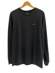 シュプリーム SUPREME small box L/S BOXLOGO スモールボックスロゴ ロングスリーブTシャツ 黒 無地 ロンT ブラック Mサイズ 101MT-5533