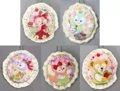 【中古】バッジ・ビンズ 全5種セット 「ダッフィー＆フレンズのハートフェルト・ストロベリーギフト ブローチ」 東京ディズニーシー限定