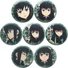 【中古】バッジ・ピンズ 全7種セット 「鬼滅の刃 キャラクター絵巻カフェ in ufotable cafe くじ引き缶バッジ 時透無一郎ver.」