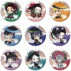 【中古】バッジ・ピンズ 全9種セット 「鬼滅の刃 ぺたん娘トレーディング缶バッジ -和傘-」