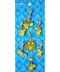 【中古】キーホルダー・マスコット(キャラクター) ピカチュウ メタルチャーム7個セット 「ポケットモンスター」 ポケモンセンター限定