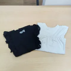 SEASON　REASONS　トップス130ｃｍ（白、黒）２枚セット