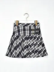 エブリン evelyn ベルト付き スカート ネイビー 日本ブランド ガール系 出品